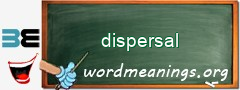 WordMeaning blackboard for dispersal